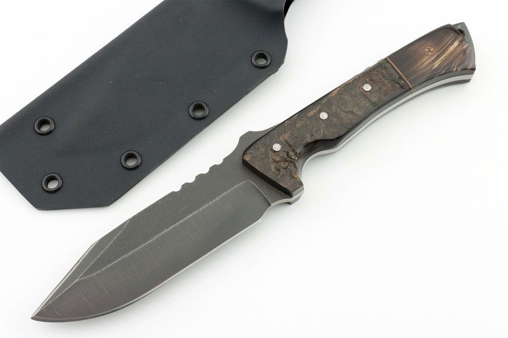 Mannfall Horn Handle Fixed Blade Knife