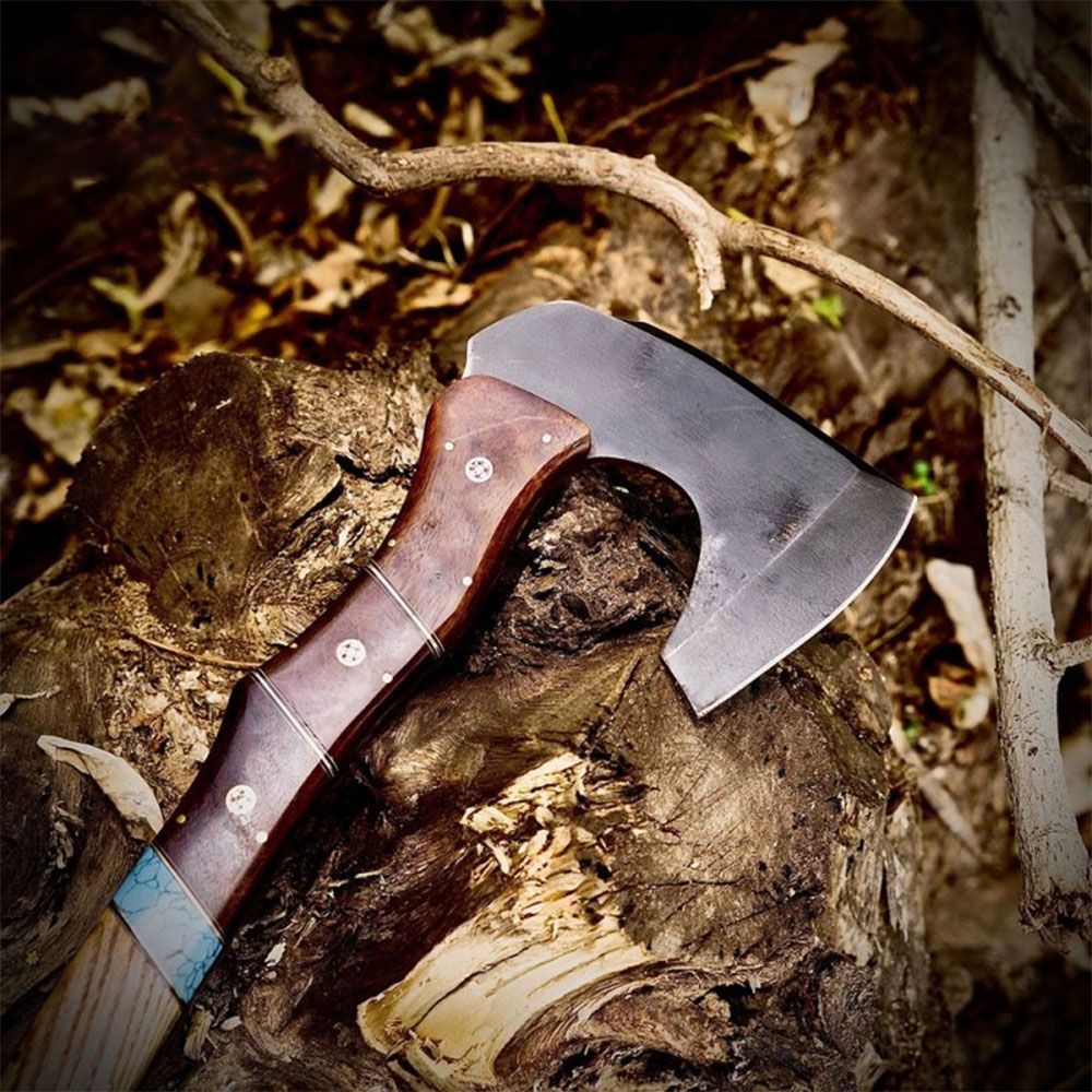 Handmade Forged Bushcraft Camping Axe