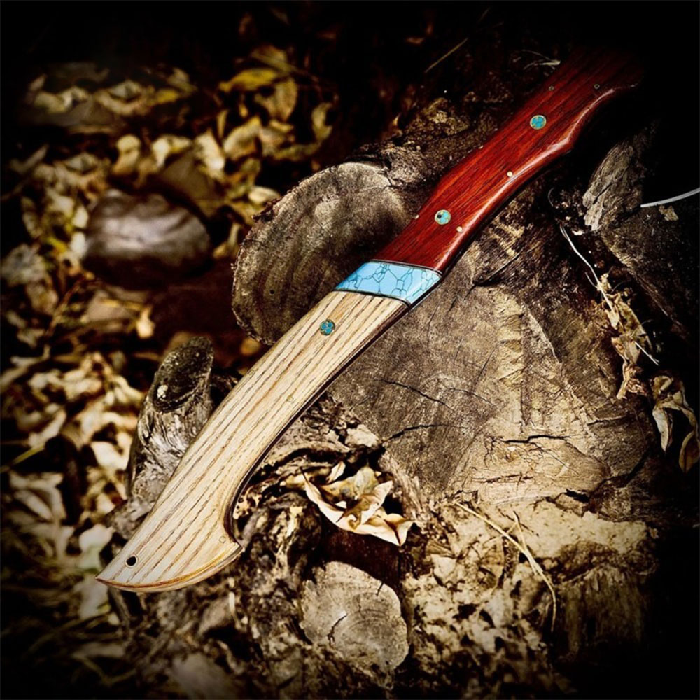 Handmade Forged Bushcraft Camping Axe