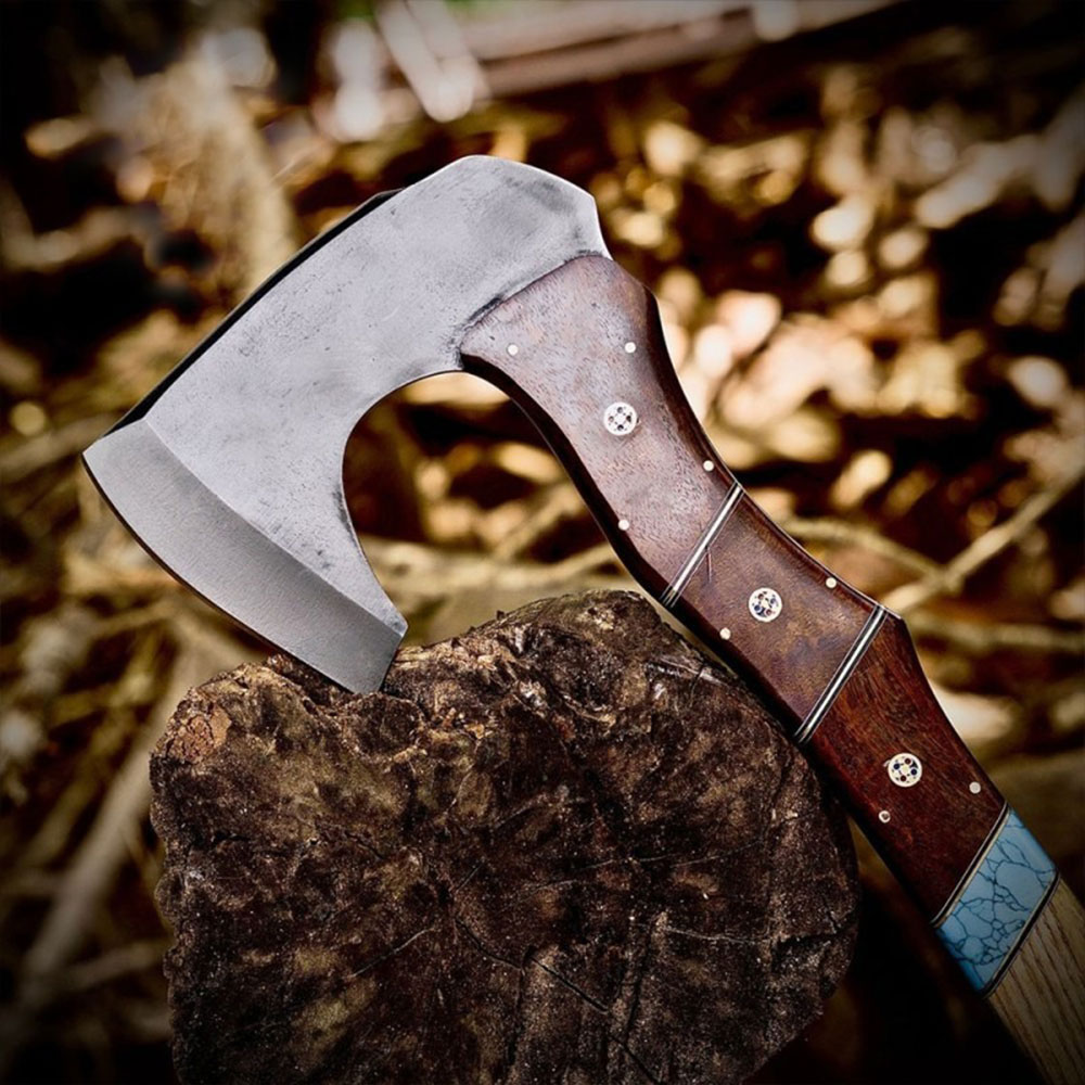 Handmade Forged Bushcraft Camping Axe