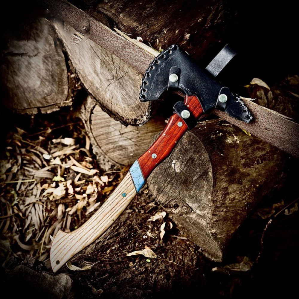 Handmade Forged Bushcraft Camping Axe