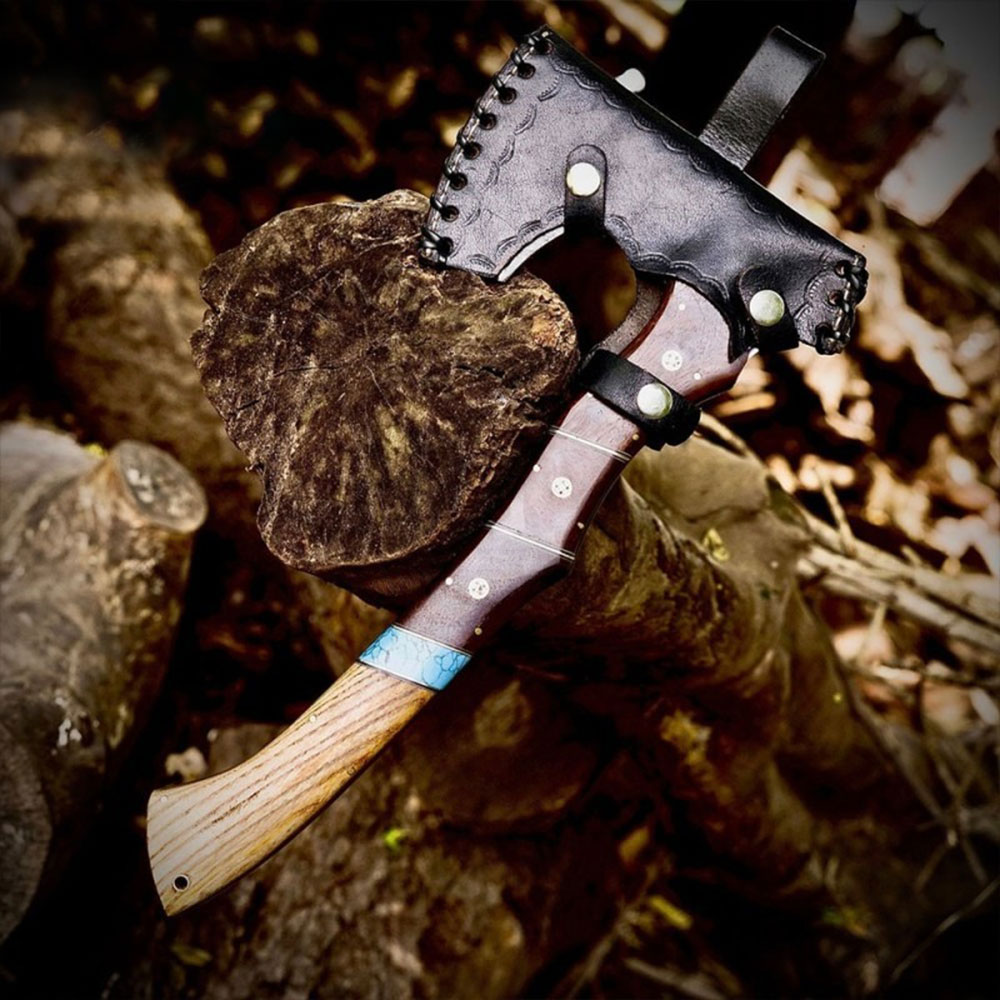 Handmade Forged Bushcraft Camping Axe