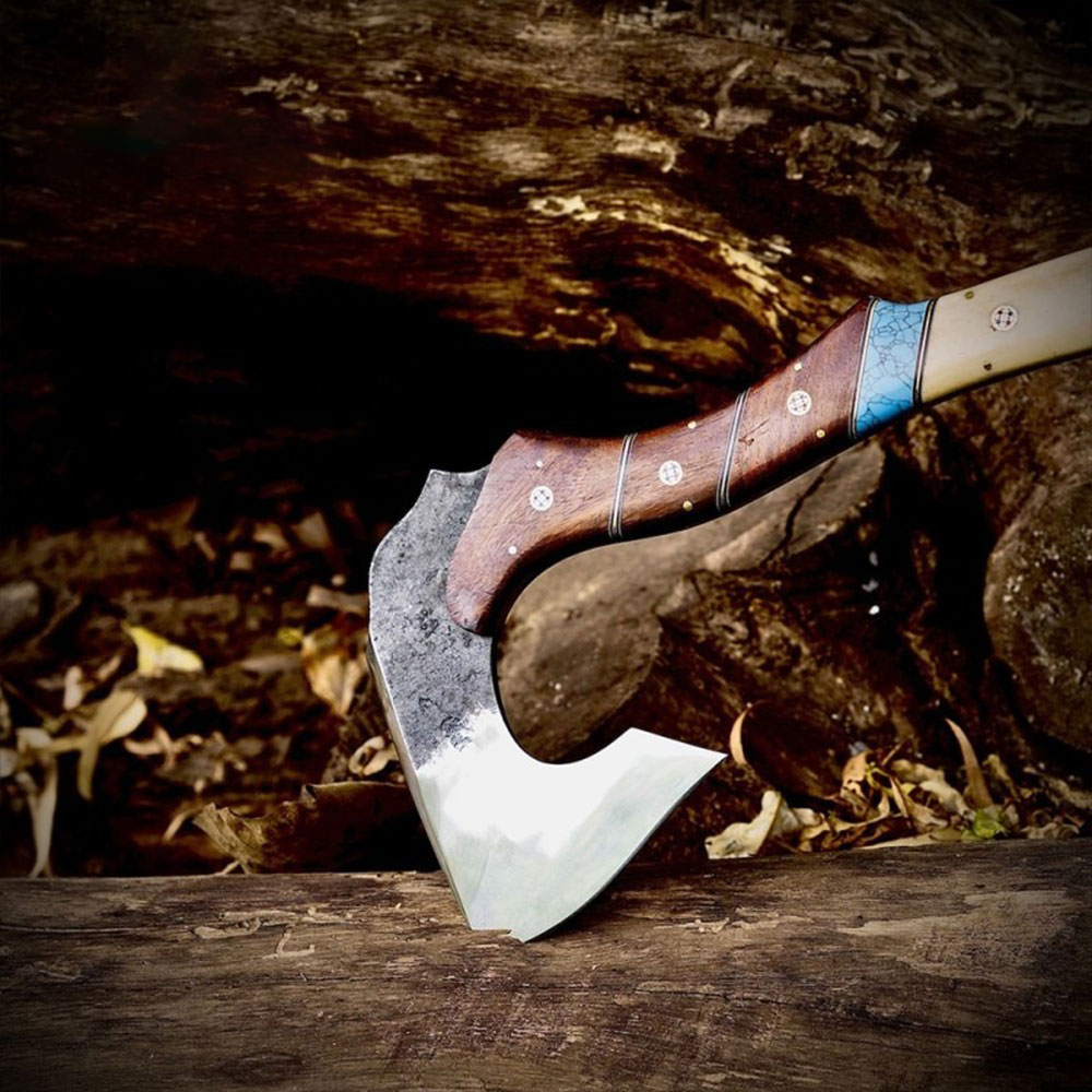 Handmade Forged Carbon Steel Camping Axe