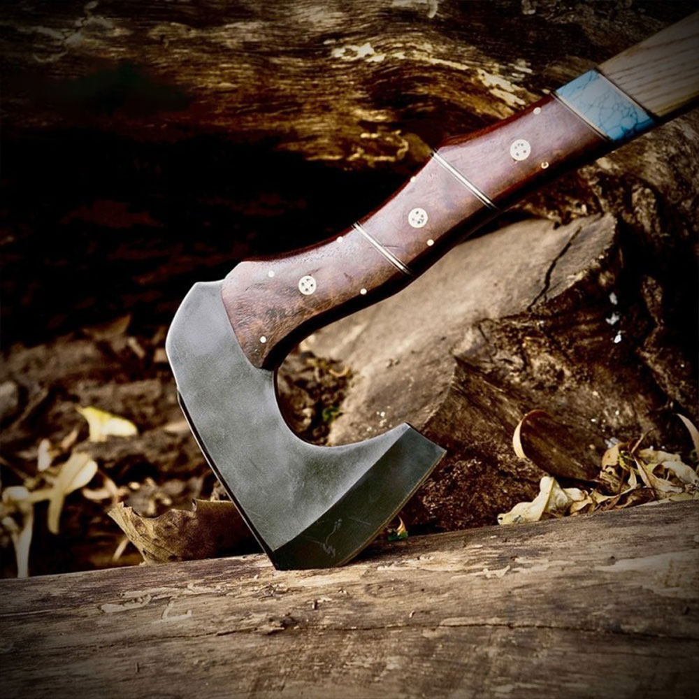Handmade Forged Bushcraft Camping Axe