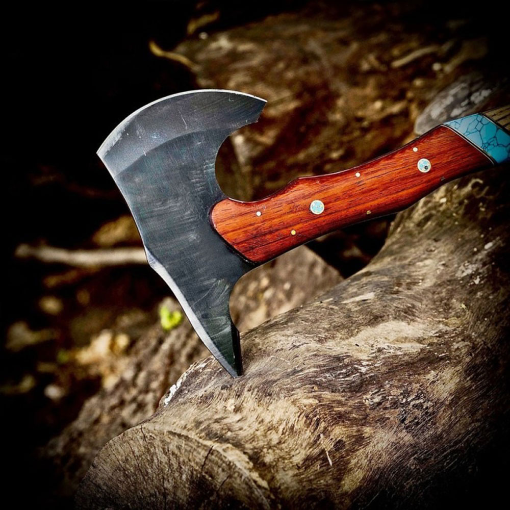 Handmade Forged Bushcraft Camping Axe