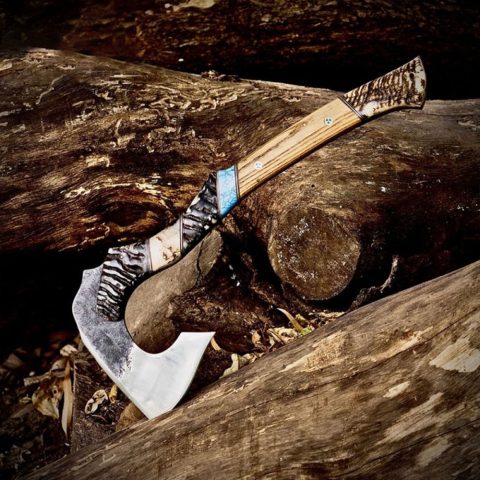 Handmade Forged Carbon Steel Survival Axe
