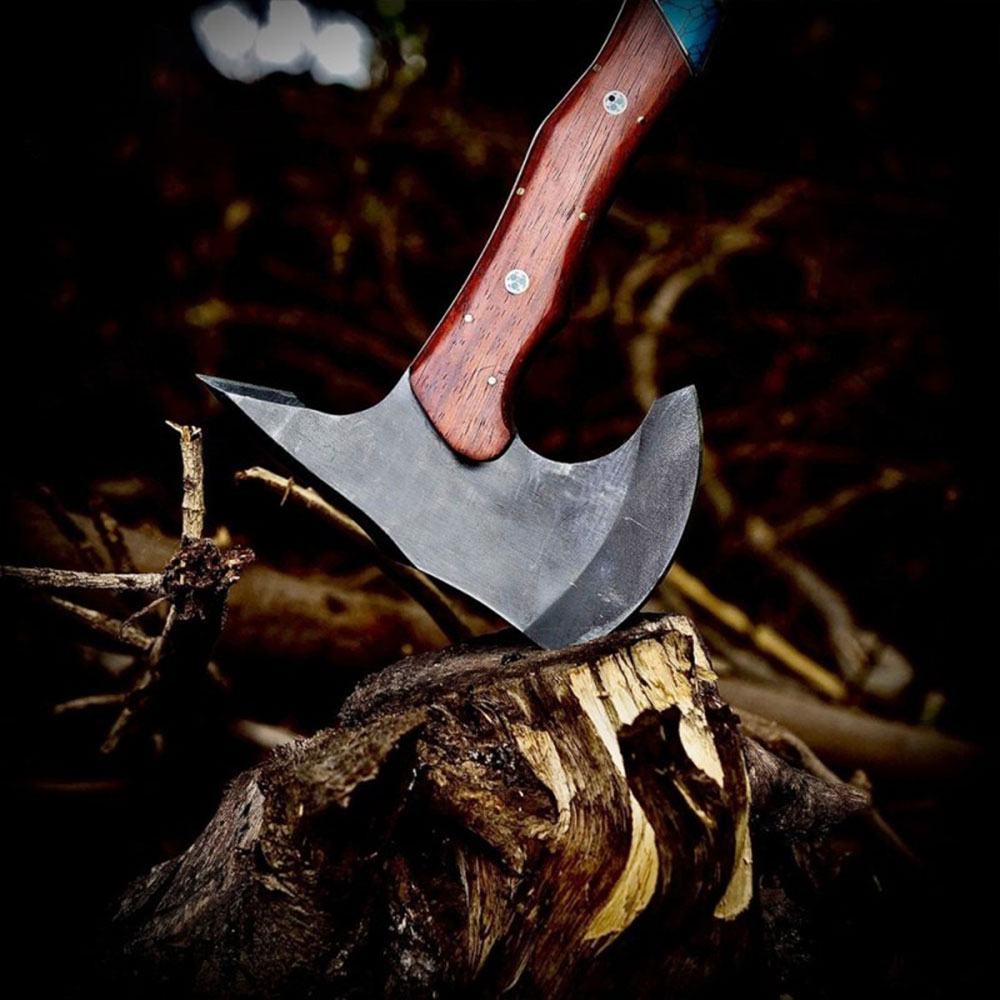 Handmade Forged Bushcraft Camping Axe