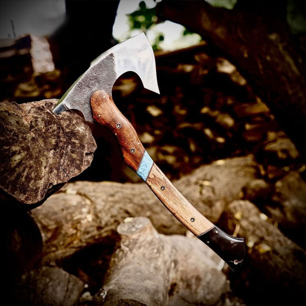 Hand-Forged Bushcraft Camping Axe