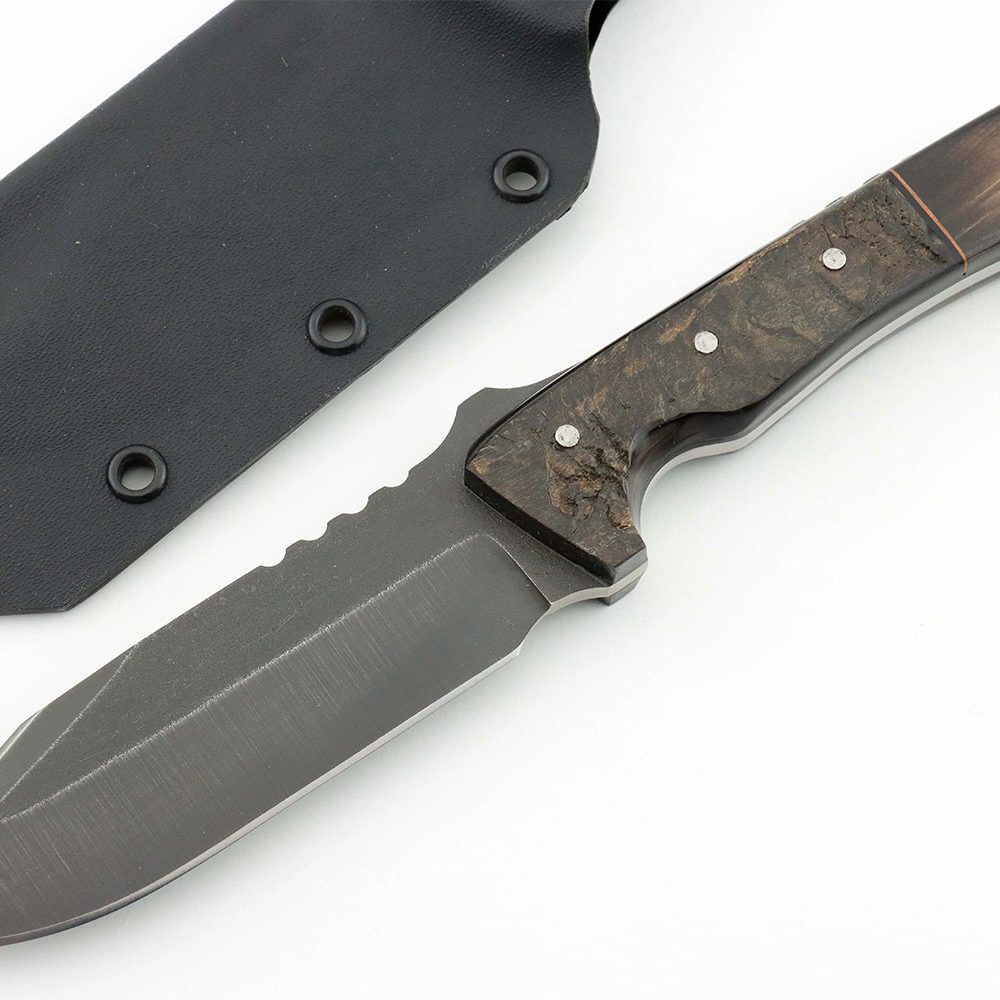 Mannfall Horn Handle Fixed Blade Knife
