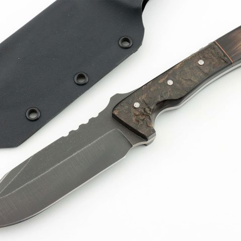 Mannfall Horn Handle Fixed Blade Knife