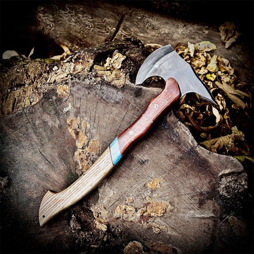 Handmade Forged Bushcraft Camping Axe