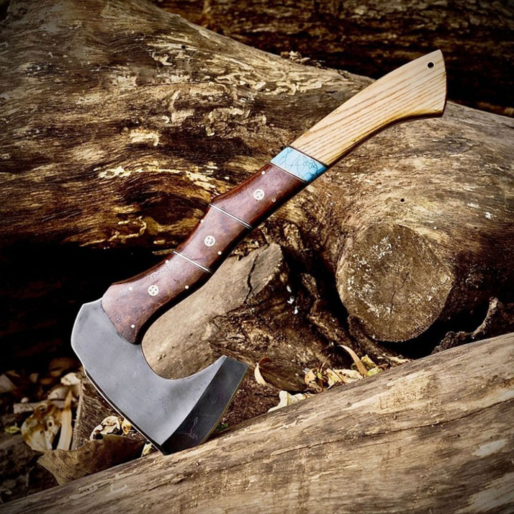 Handmade Forged Bushcraft Camping Axe